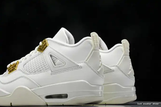 Rep LUCY Gold Metallic AQ9129-170 Jordan Retro 4 0423